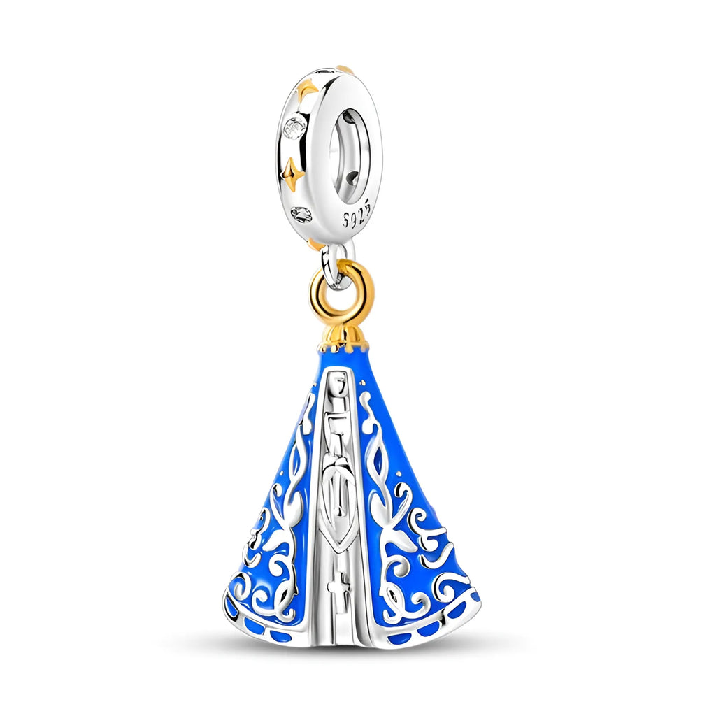 Charm 925 Sterling Silver - Our Lady Aparecida Brasil