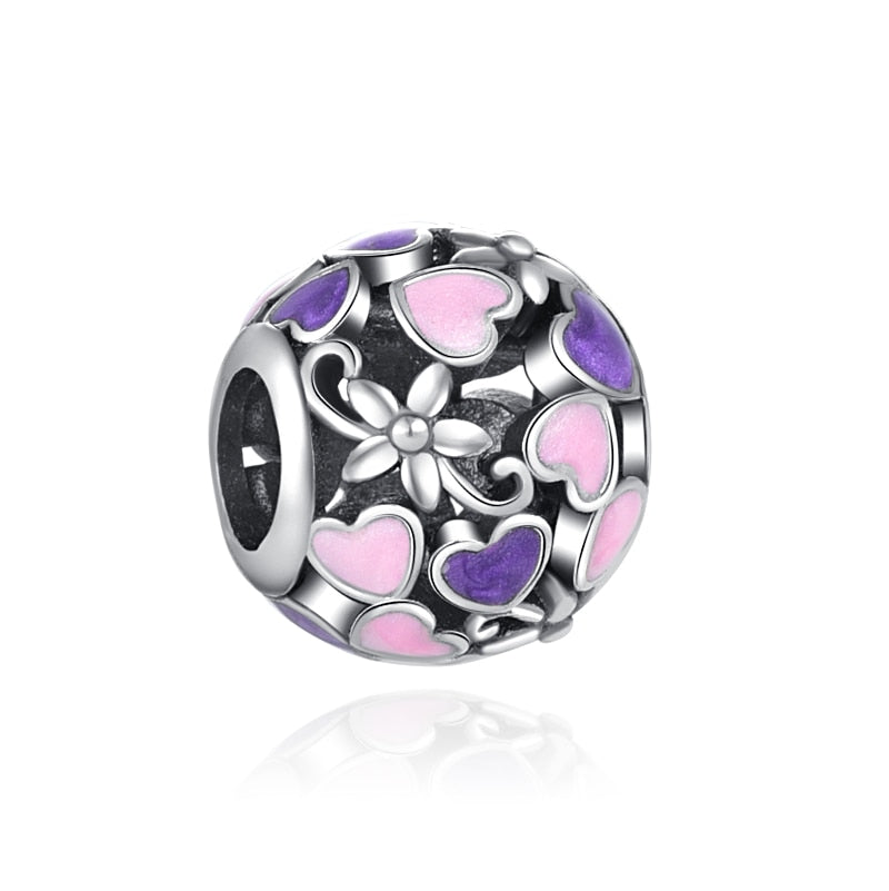 Charm 925 Sterling Silver - Love Explosion