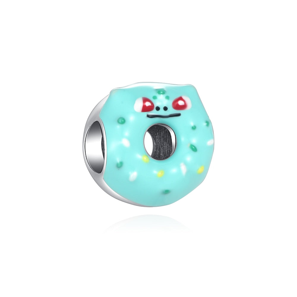 Berloque em prata - Charm My Life Donuts Bulbasauro