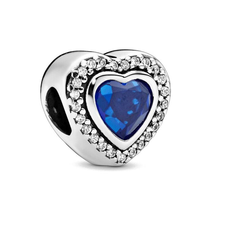 Blue Crystal Sparkling Love Charm