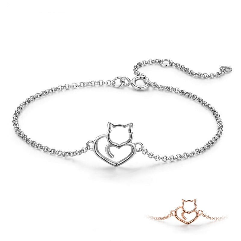 Pulseira em Prata 925 - Meine Katze