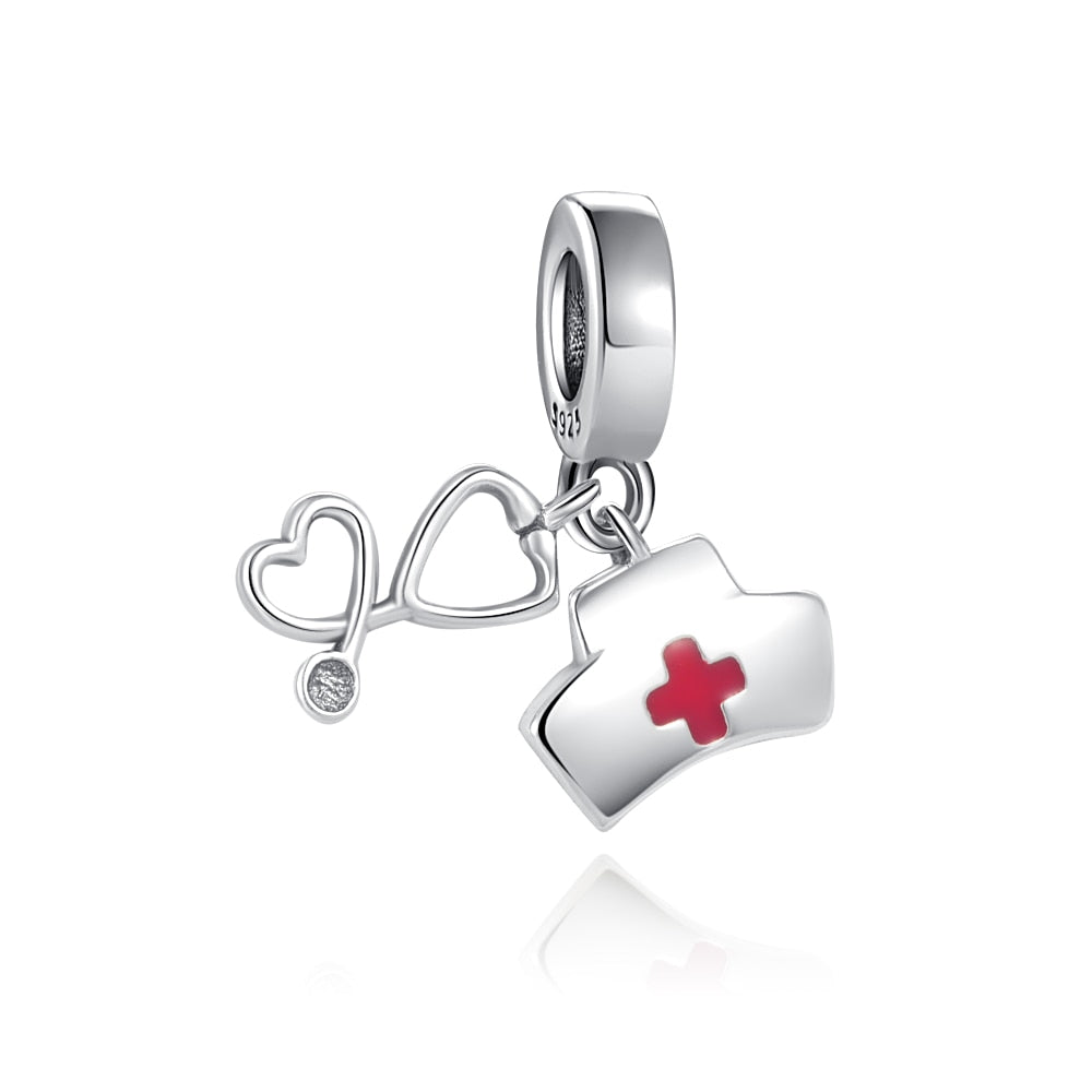 Charm 925 Sterling Silver - Medical Profession