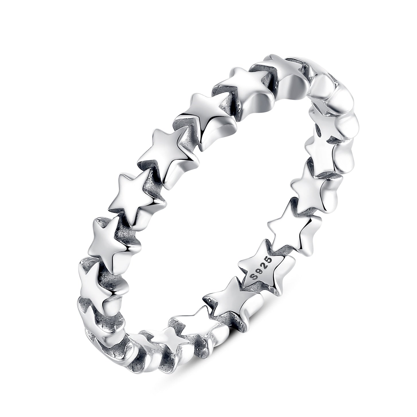 Stapelbarer Herz-Fingerring Ella aus 925er Silber