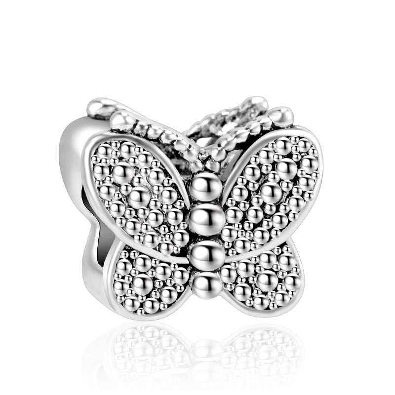 Heart-shape & Simply Enchanting Butterfly Charm