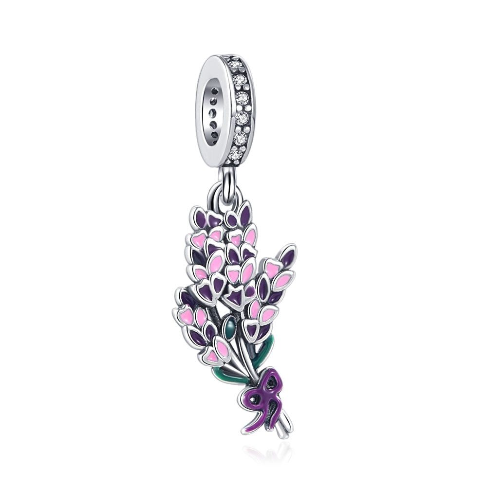 Pendente em prata - Charm My Life Buquê de Flores