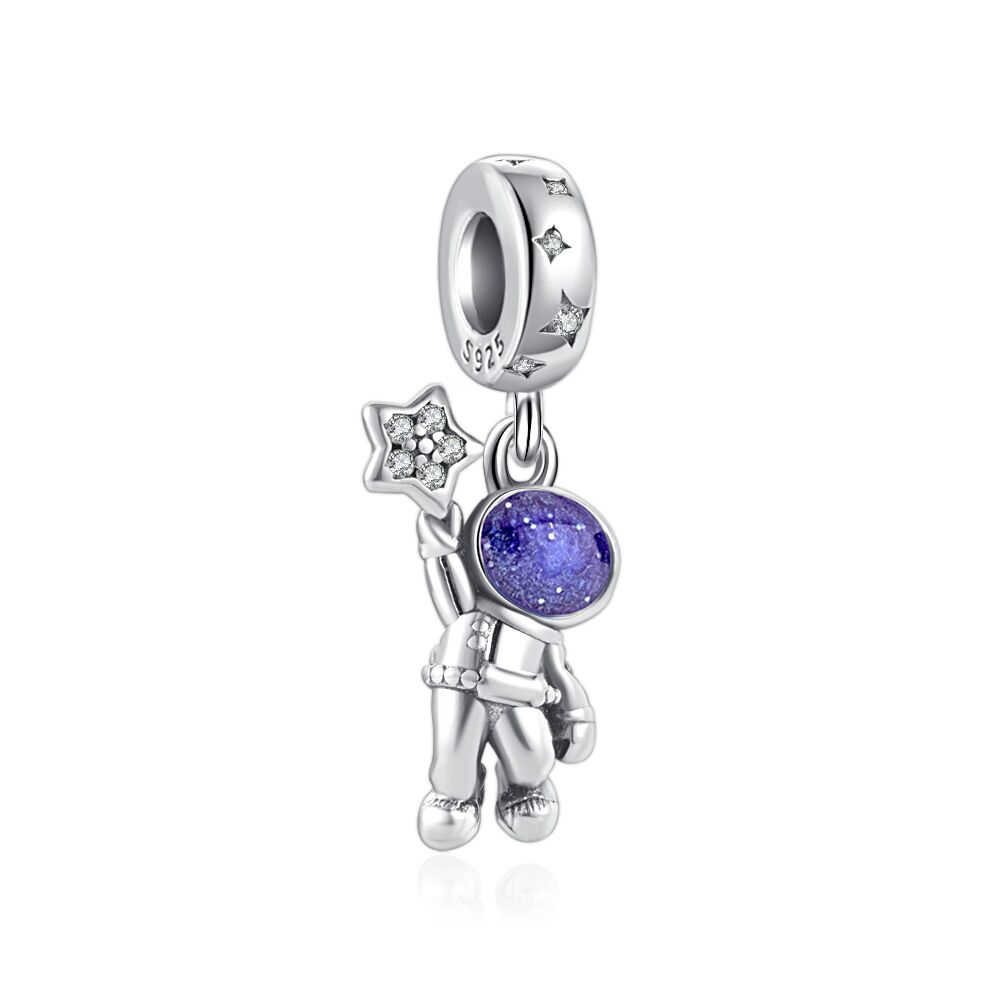 Charm 925 Sterling Silver - Astronaut