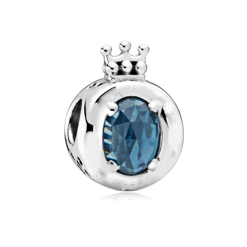Blue Sparkling Crown O Dangle Charm