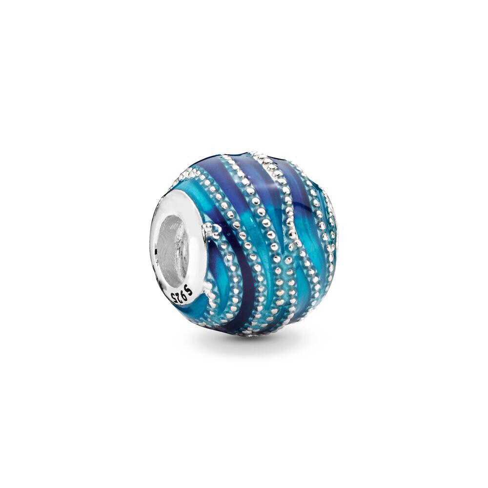 Pandora Blue Wave Charm