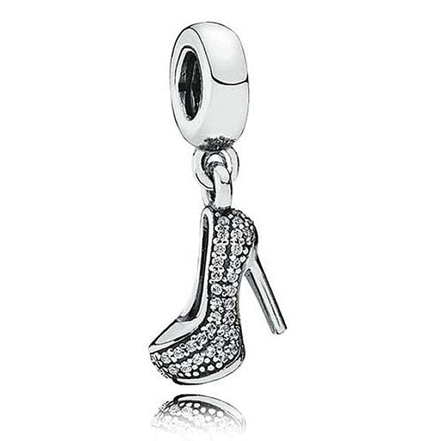 Sparkling High Heel Shoe Charm
