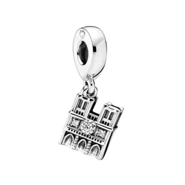 925 Sterling Silver Notre Dame Cathedral Charm