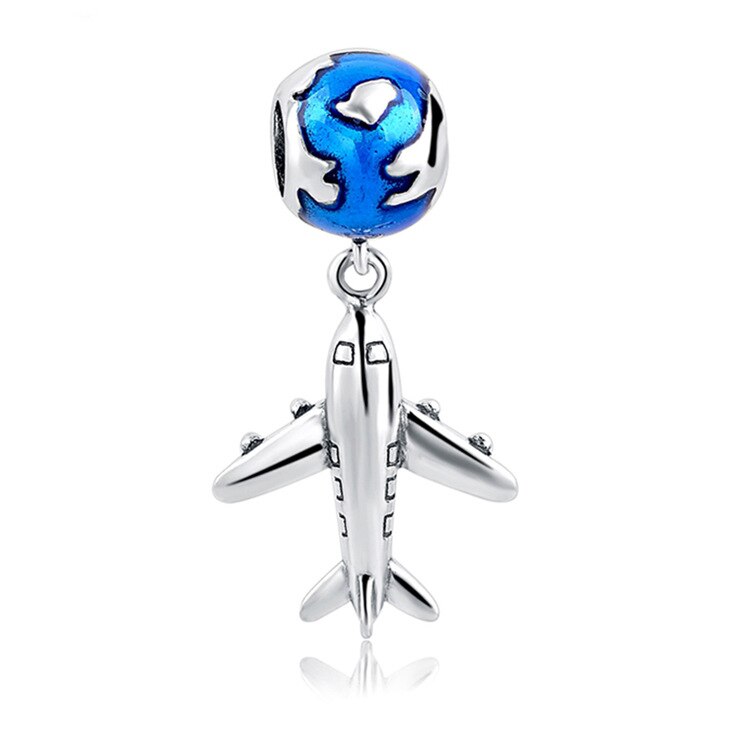 Pandora Airplane World Travel Charm
