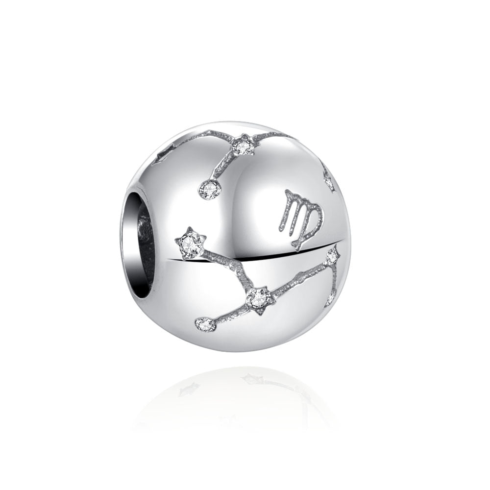 925 Sterling Silver Zodiac Signs Charm