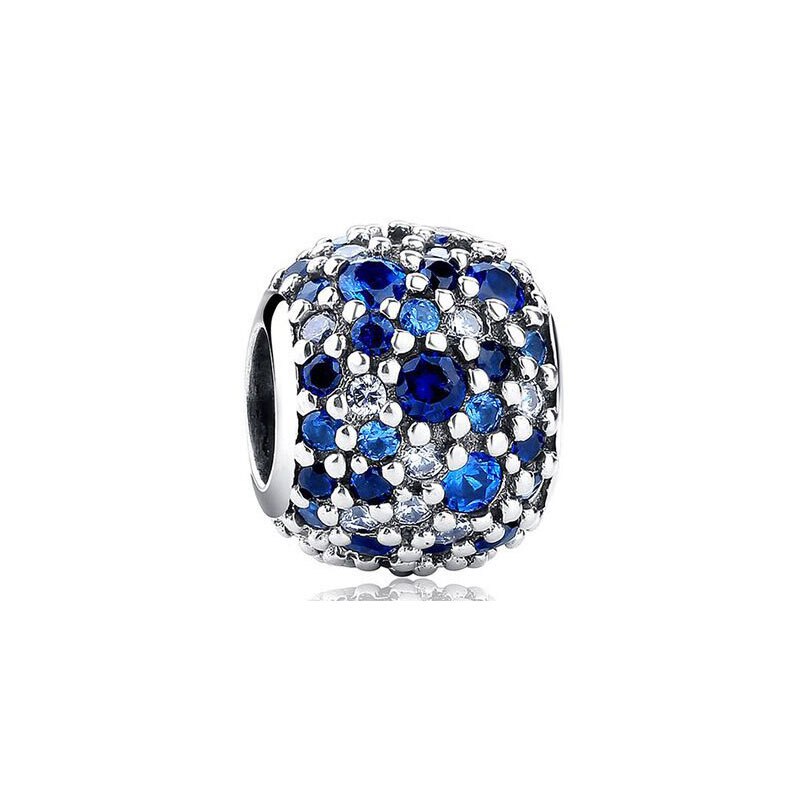 Sky Mosaic Pave Ball Charm