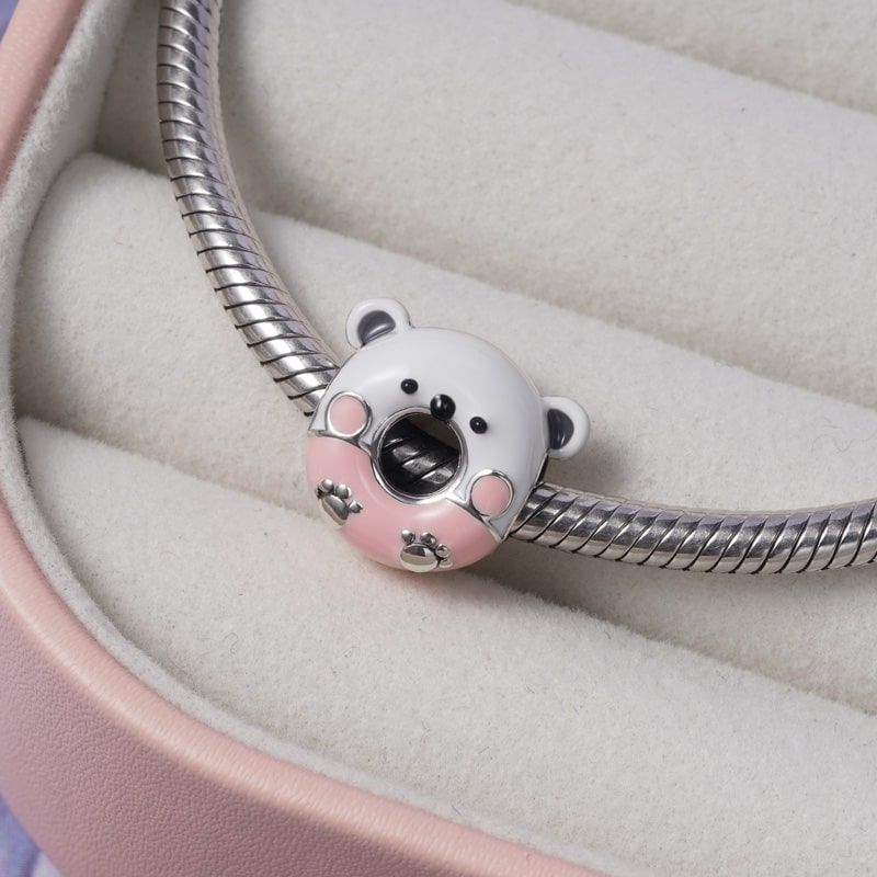 Berloque em prata - Charm My Life Donuts Coala