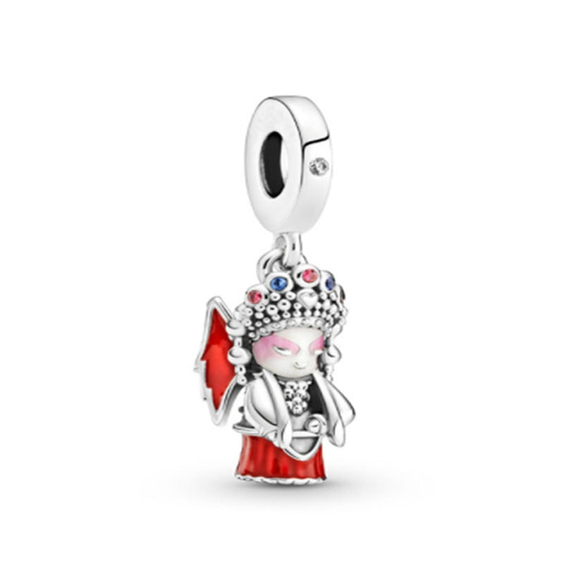 Charm 925 Sterling Silver - Beijing Opera Doll