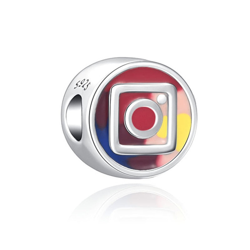 Charm 925 Sterling Silver - Instagram