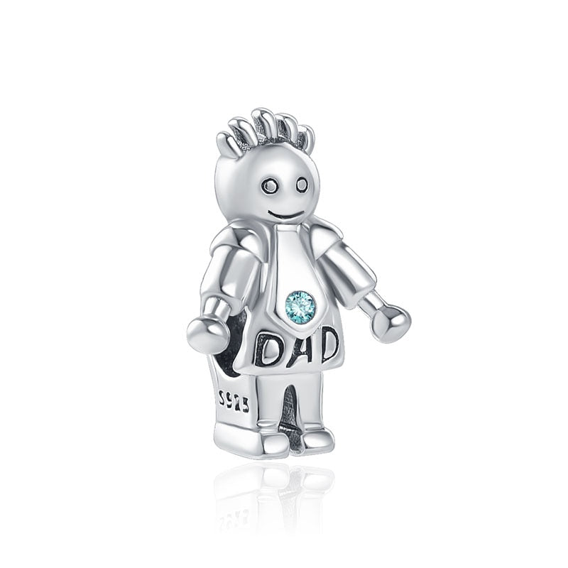 Charm 925 Sterling Silver - Father