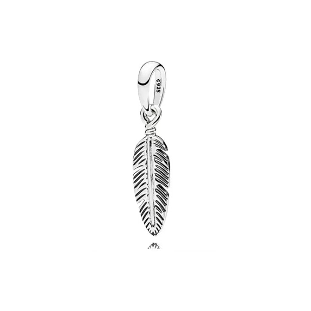 Charm 925 Sterling Silver - Feather