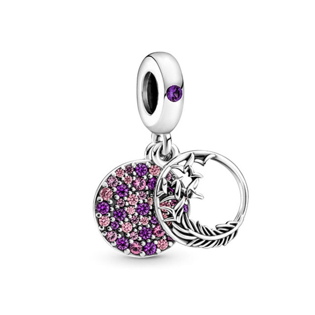 Charm 925 Sterling Silver - Cherry Blossom