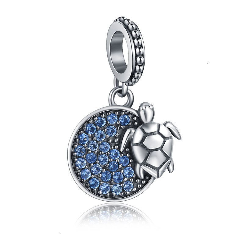Sterling Silver Sea Turtle Dangle Charm