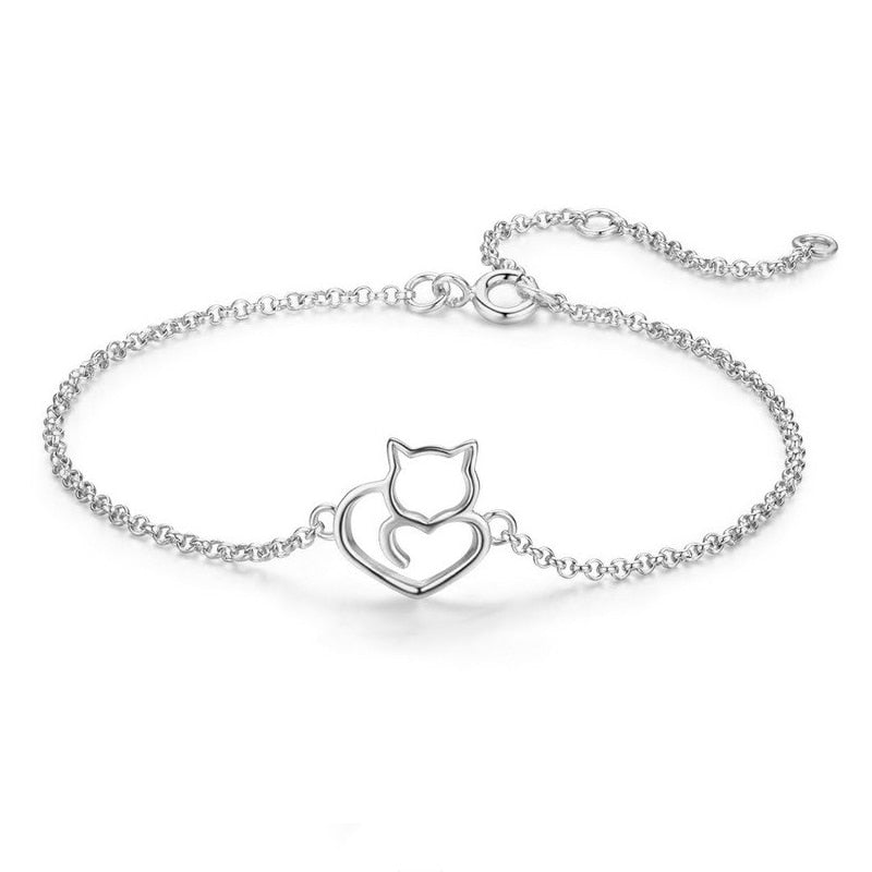 Pulseira em Prata 925 - Meine Katze
