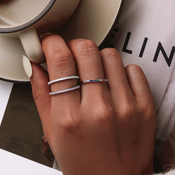 925 Silber Trendfarben Ring