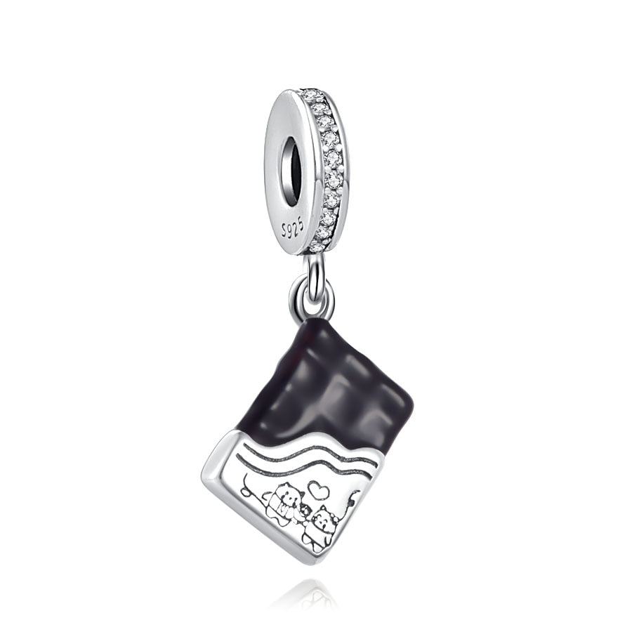 Pendente em prata - Charm My Life Barra de Chocolate