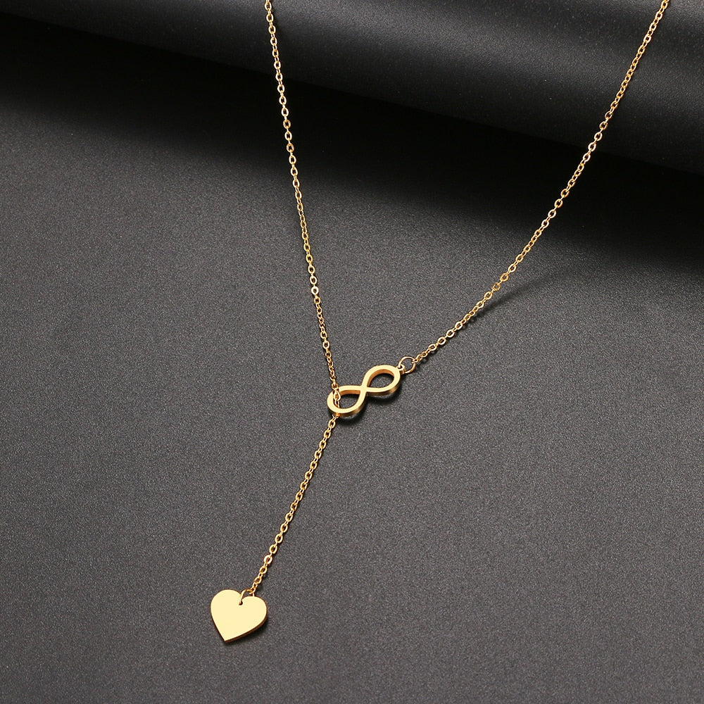 Colar Infinito Amor Folheado zu Ouro oder Prata