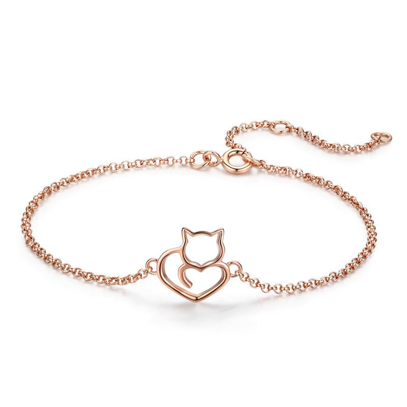 Pulseira em Prata 925 - Meine Katze