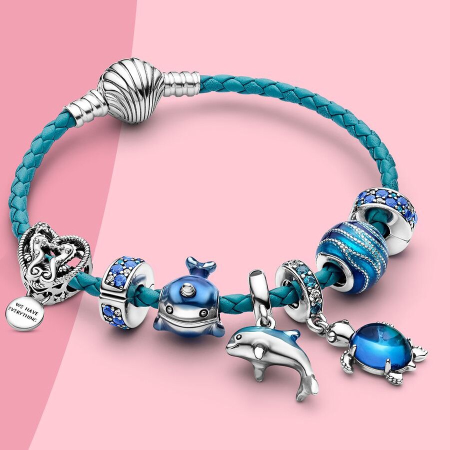 Pandora Blue Wave Charm