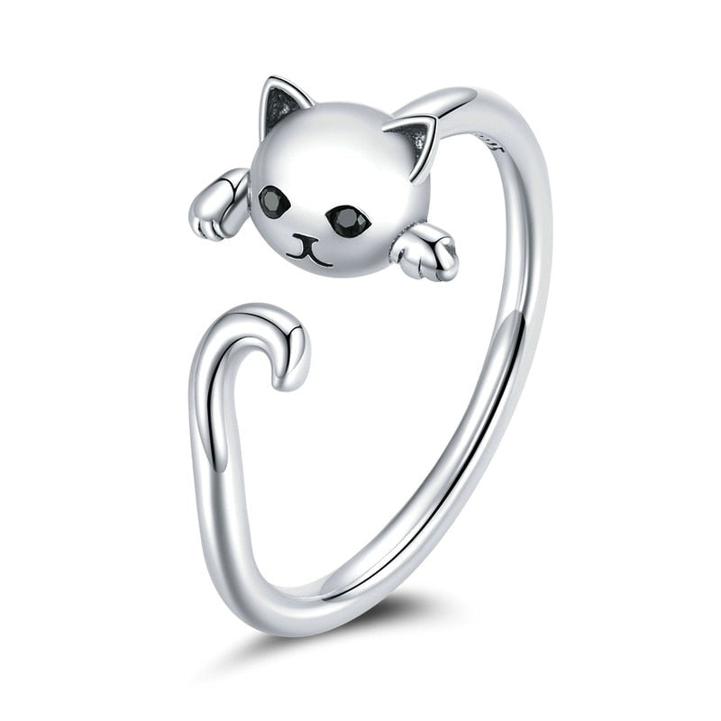925 Silberring - Meine Katze