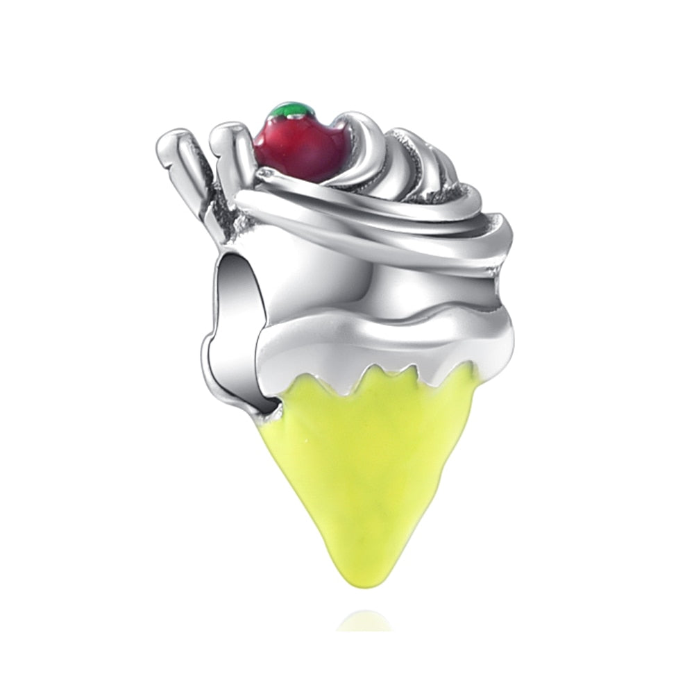 925 Sterling Silver Cold Ice Cream Charm