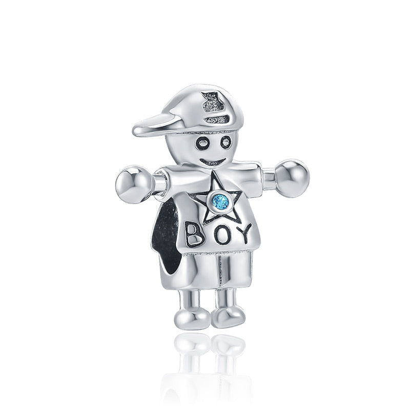 Charm 925 Sterling Silver - Boy