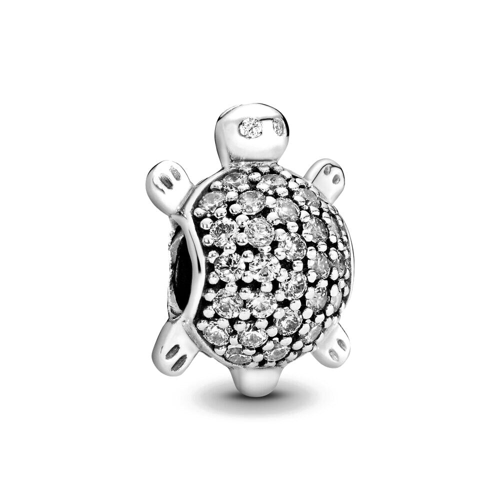 Sea Turtle Cubic Zirconia Charm