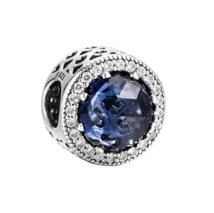 Sparkling Dark Blue Radiant Charm