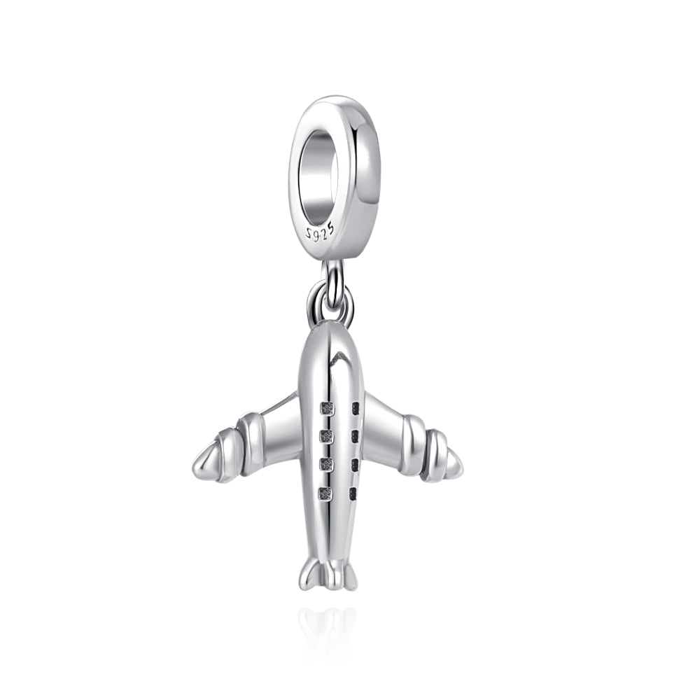 Charm 925 Sterling Silver - Travel