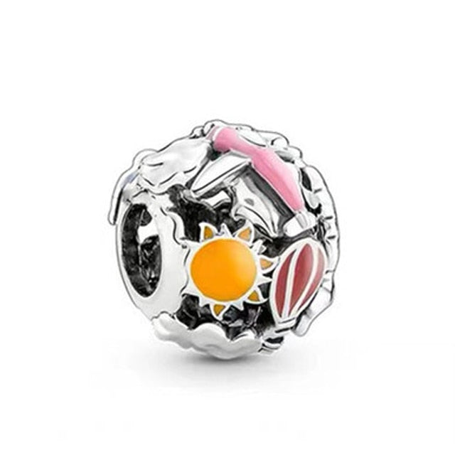 925 Sterling Silver Beach Vacation Charm