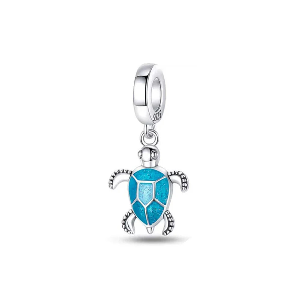 Glow In The Dark Turtle Dangle Charm