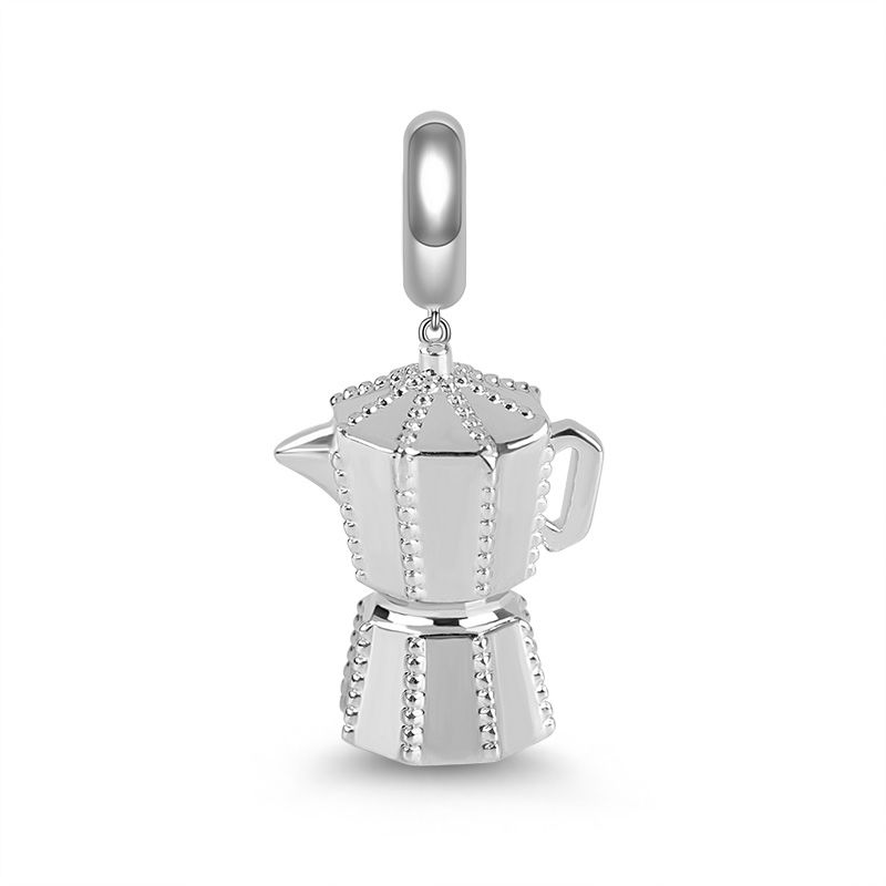Charm 925 Sterling Silver - Coffee