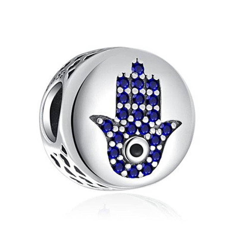 925 Sterling Silver Hamsa Hand Charm