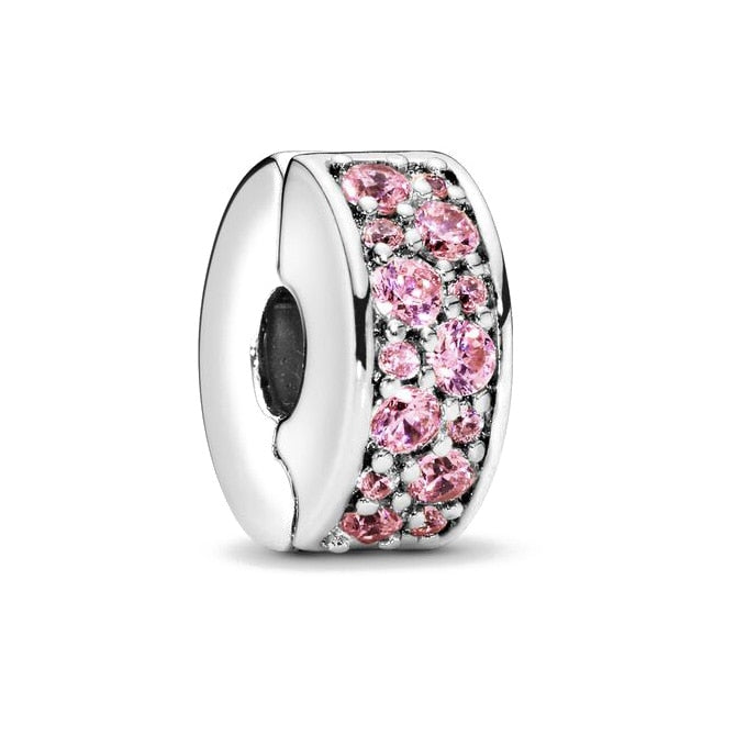 Shining Elegance Clip Charm in Pink