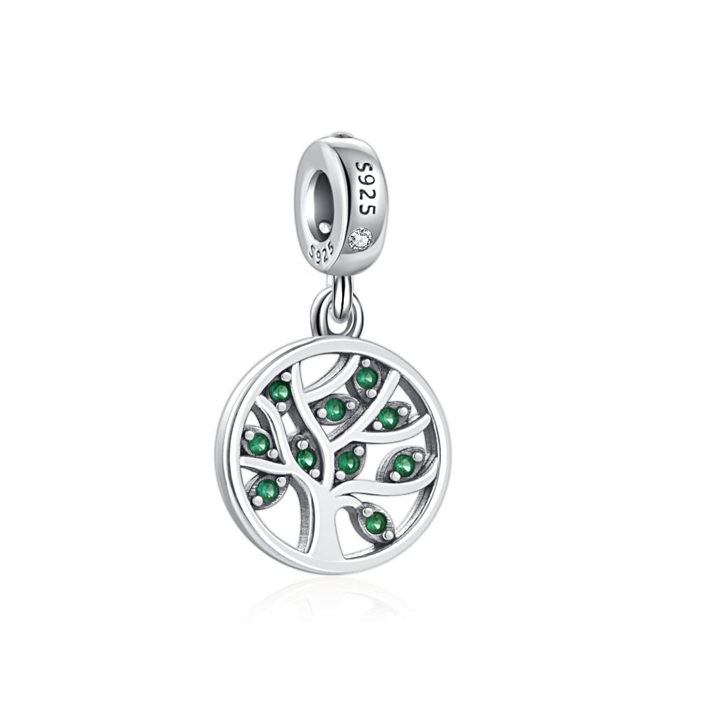 Charm 925 Sterling Silver - Family Tree