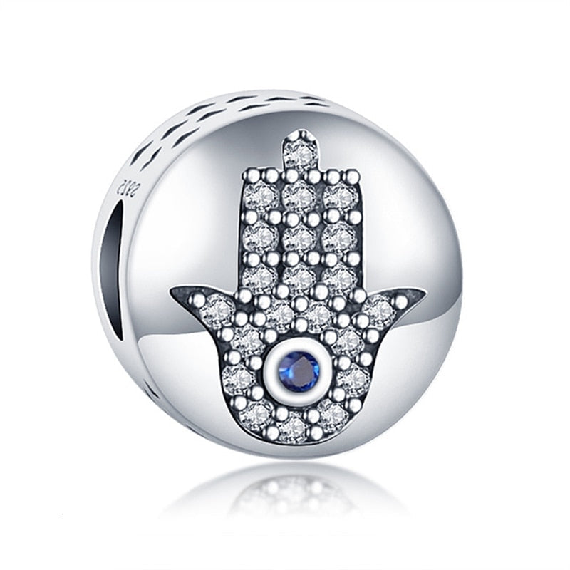 925 Sterling Silver Hamsa Hand Charm