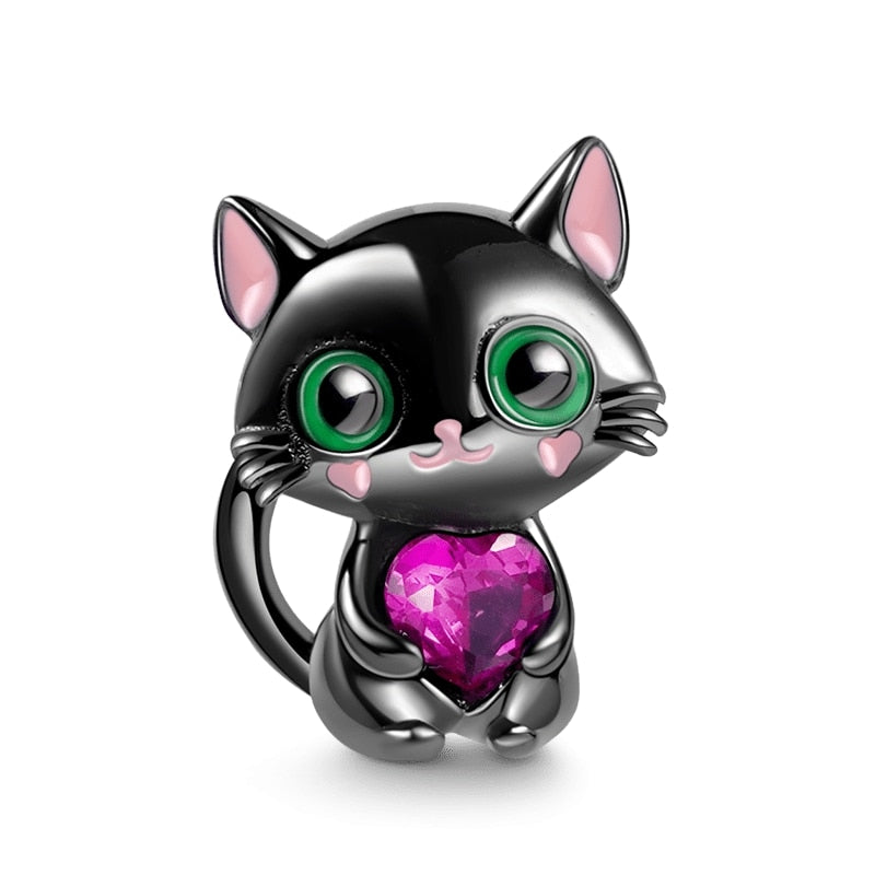 Charm 925 Sterling Silver - Cat Lovers