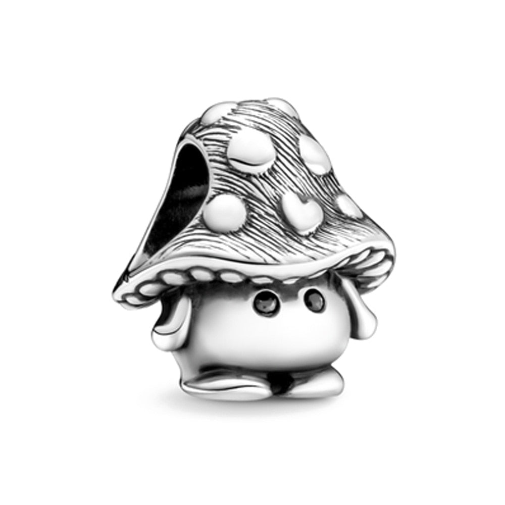 Charm 925 Sterling Silver - Mushroom