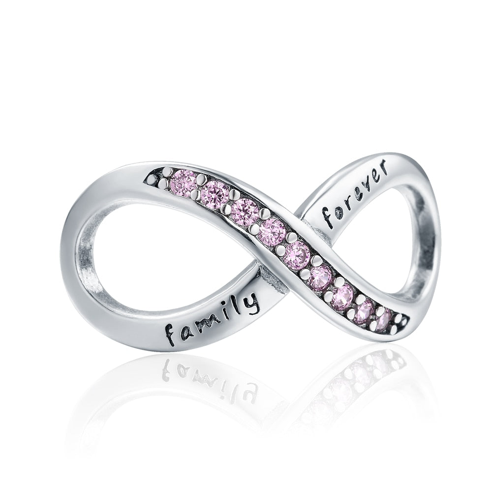 Charm 925 Sterling Silver - Family Forever