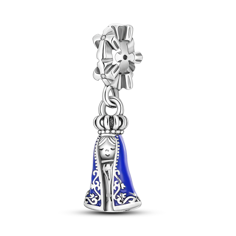 Heavenly Dove and Wreath Charm- Silver Sterling 925