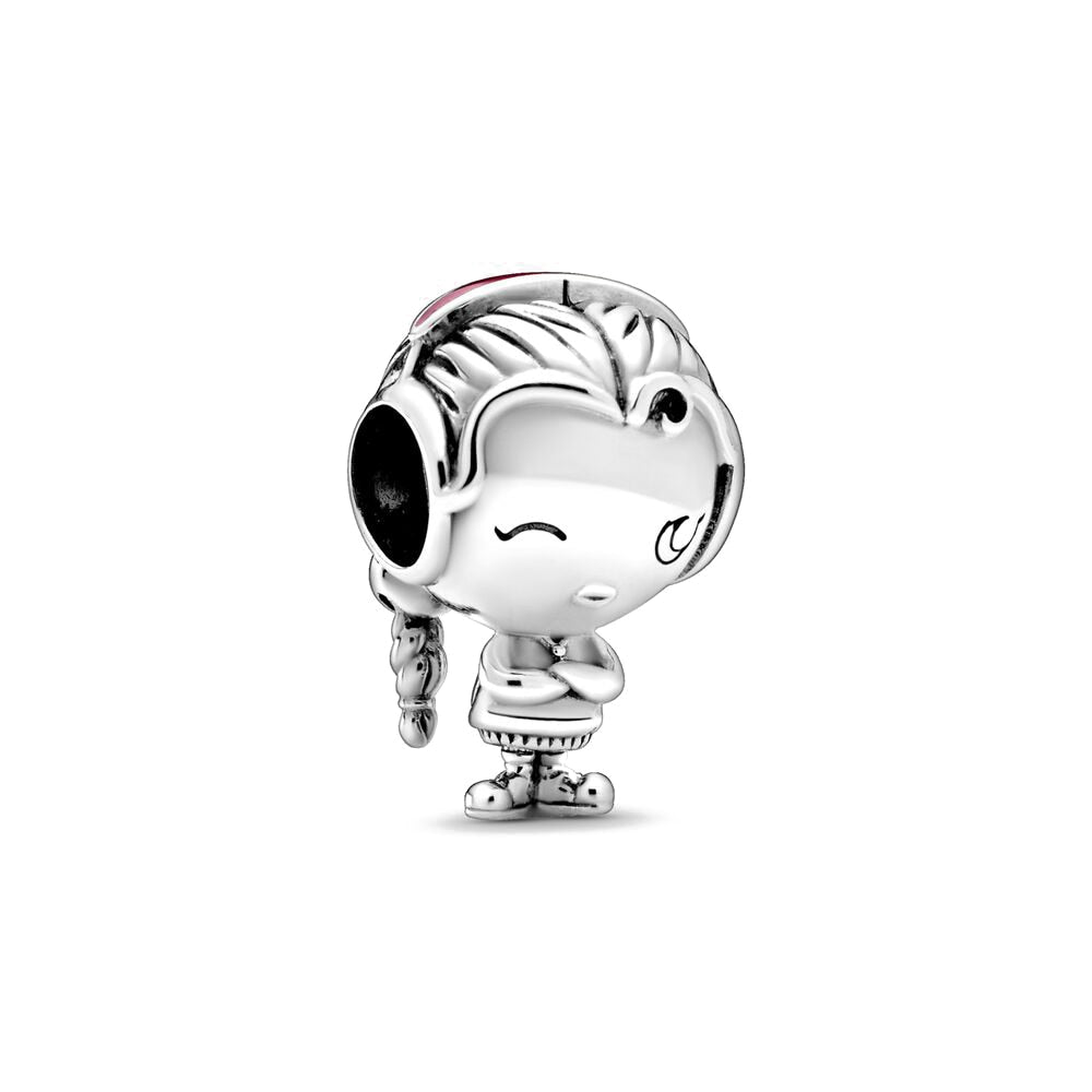 Charm 925 Sterling Silver - Girl with Headphones
