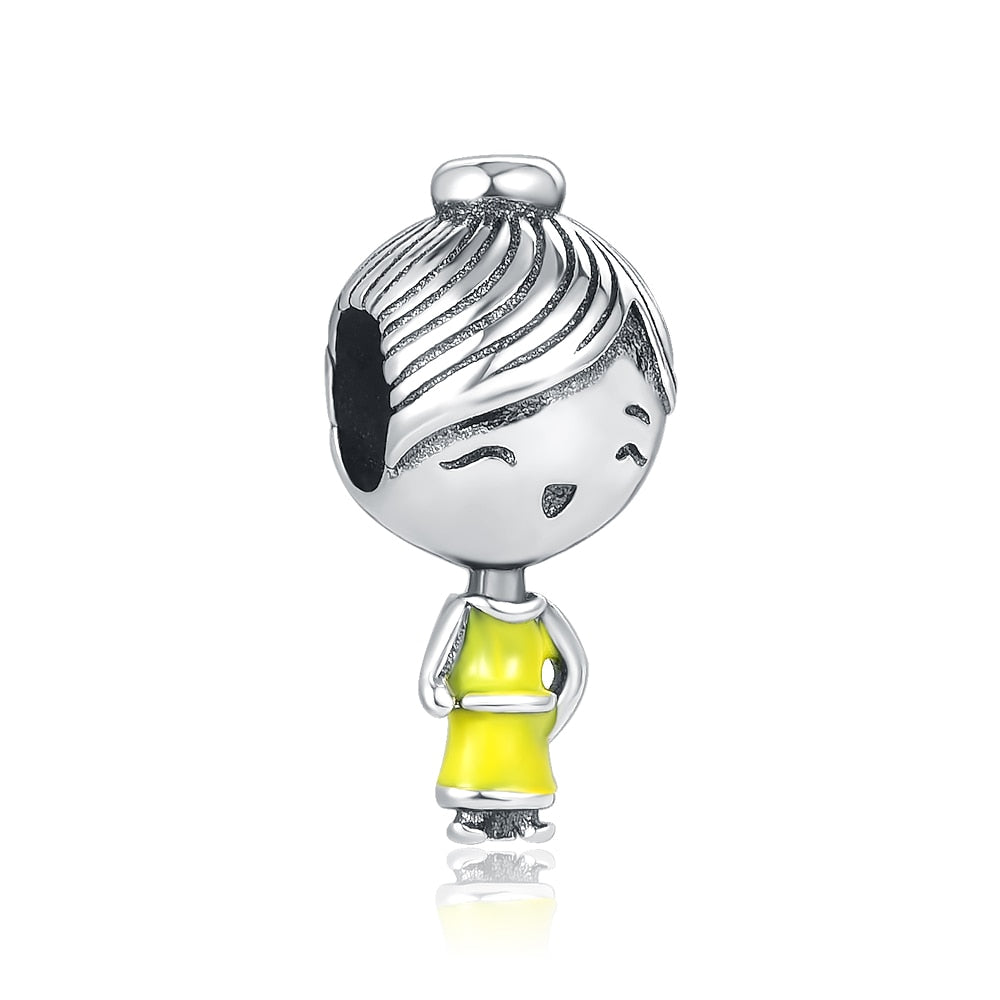 Charm 925 Sterling Silver - Girl