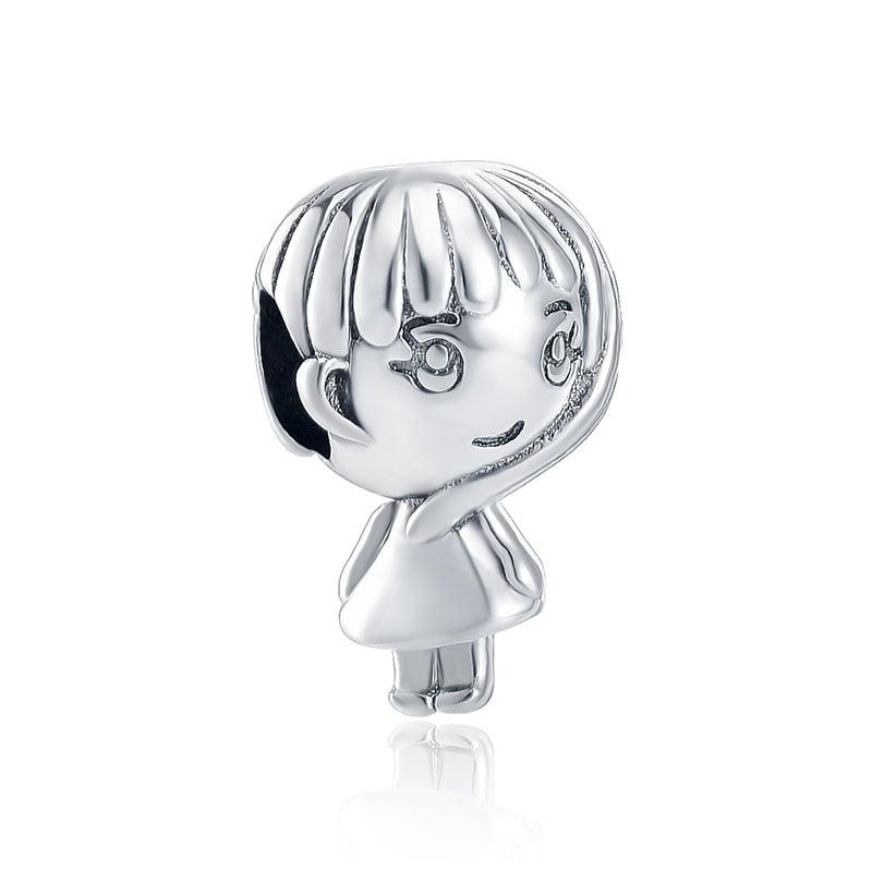 Charm 925 Sterling Silver - Girl